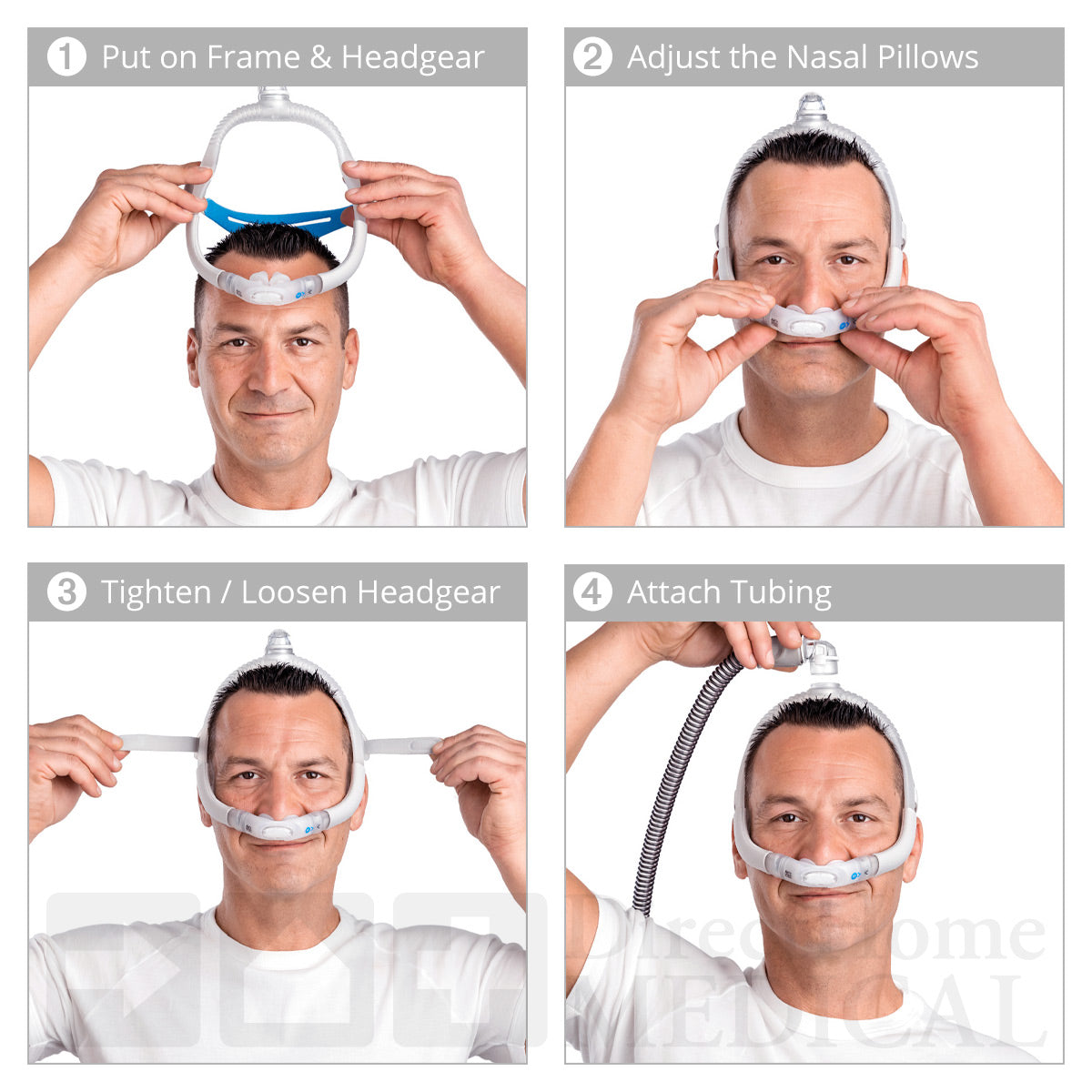 AirFit P30i Nasal Pillows CPAP Mask with Headgear 缩略图 4