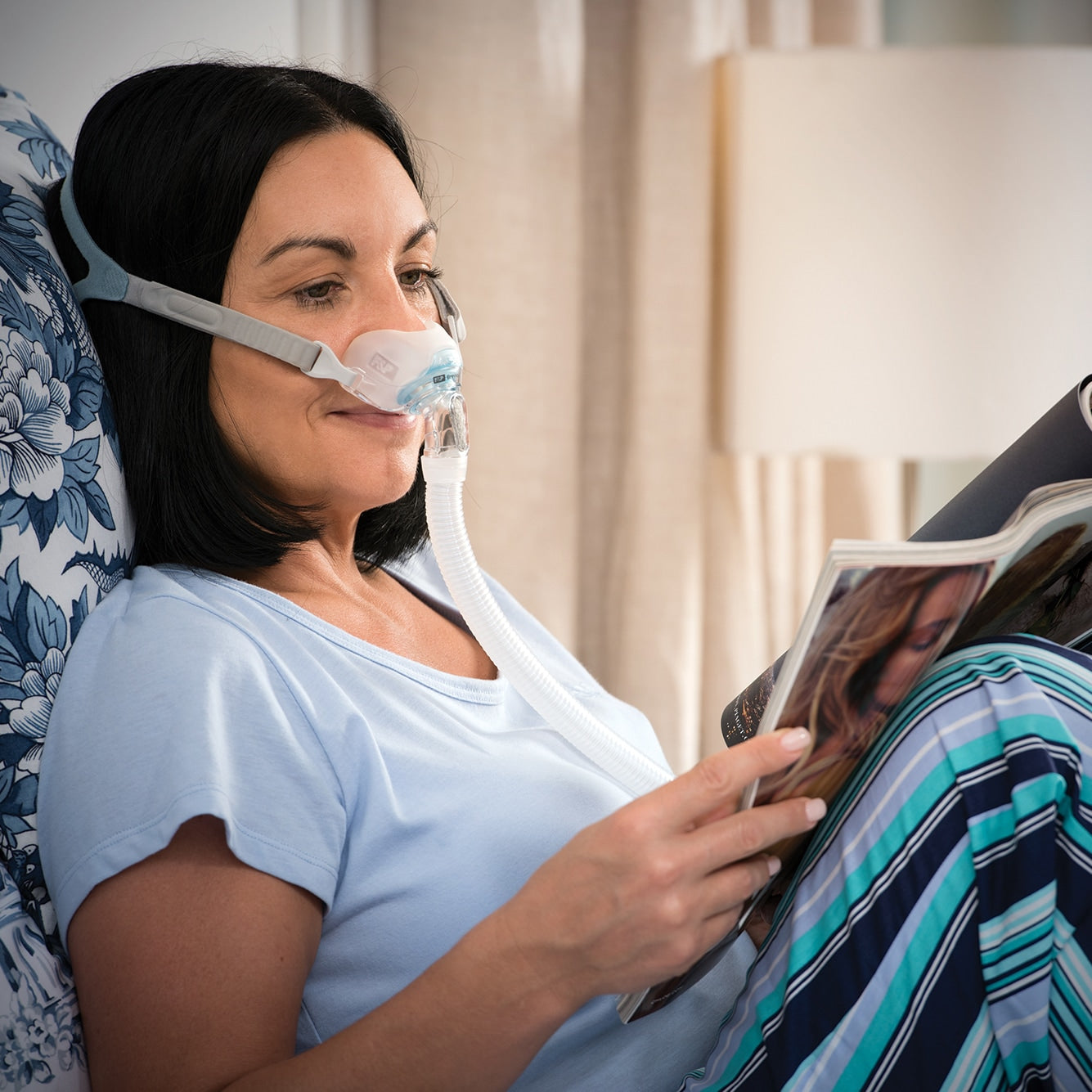 F&P Brevida Nasal Pillows CPAP Mask with Headgear 缩略图 6