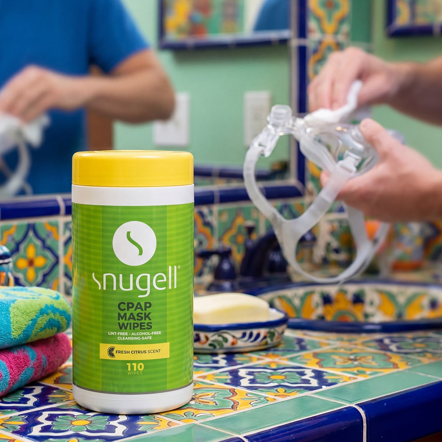 Snugell CPAP 面罩清洁湿巾 缩略图 3