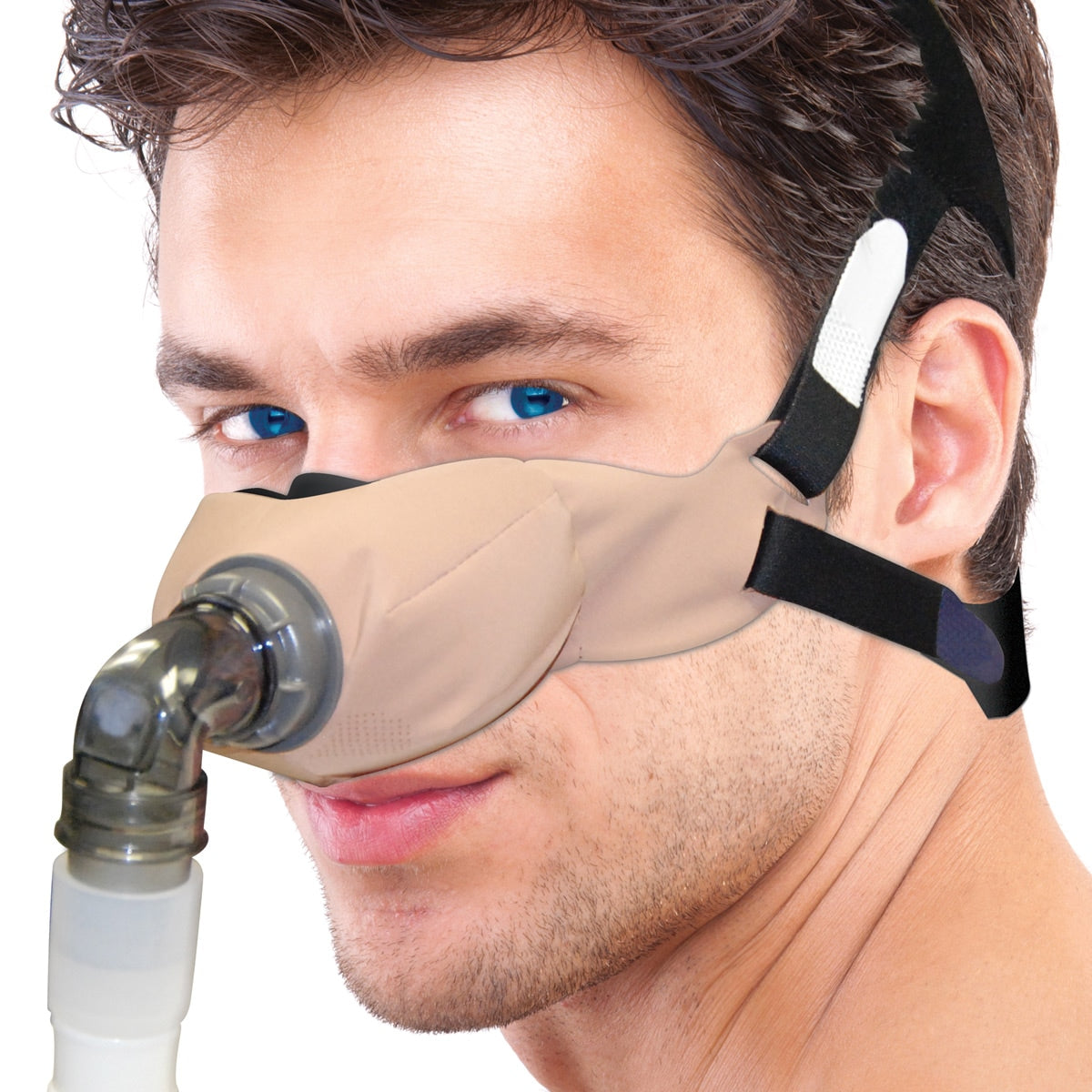 SleepWeaver Elan Soft Cloth Nasal CPAP Mask with Headgear 缩略图 3