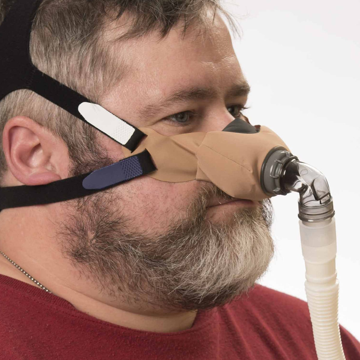 SleepWeaver Elan Soft Cloth Nasal CPAP Mask with Headgear 缩略图 5