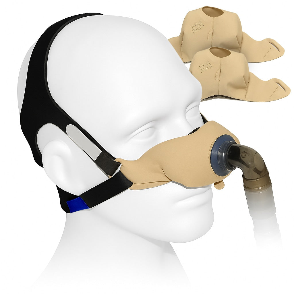SleepWeaver Elan Soft Cloth Nasal CPAP Mask with Headgear 缩略图 7