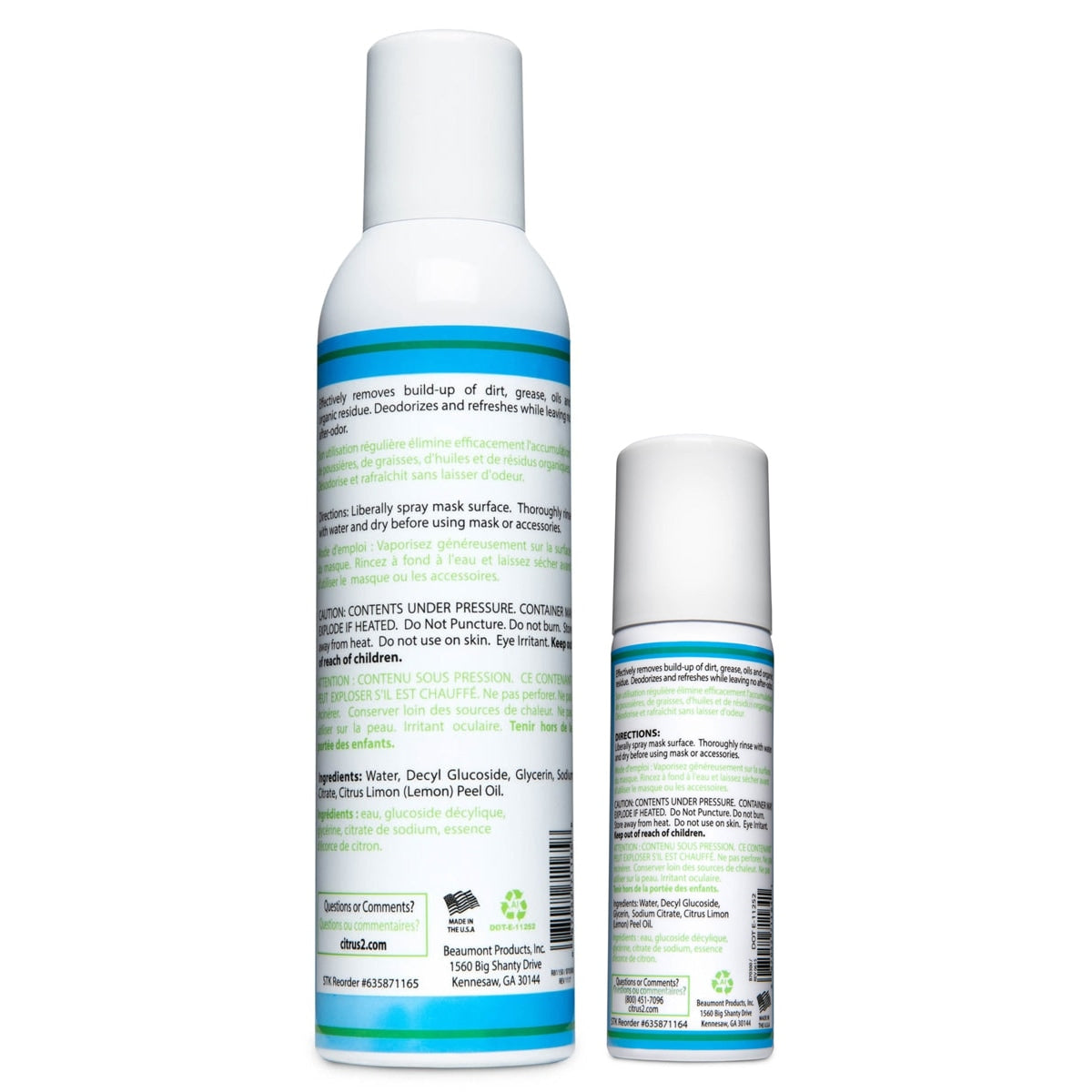 Citrus II CPAP Mask & Tubing Spray Cleaner 缩略图 2